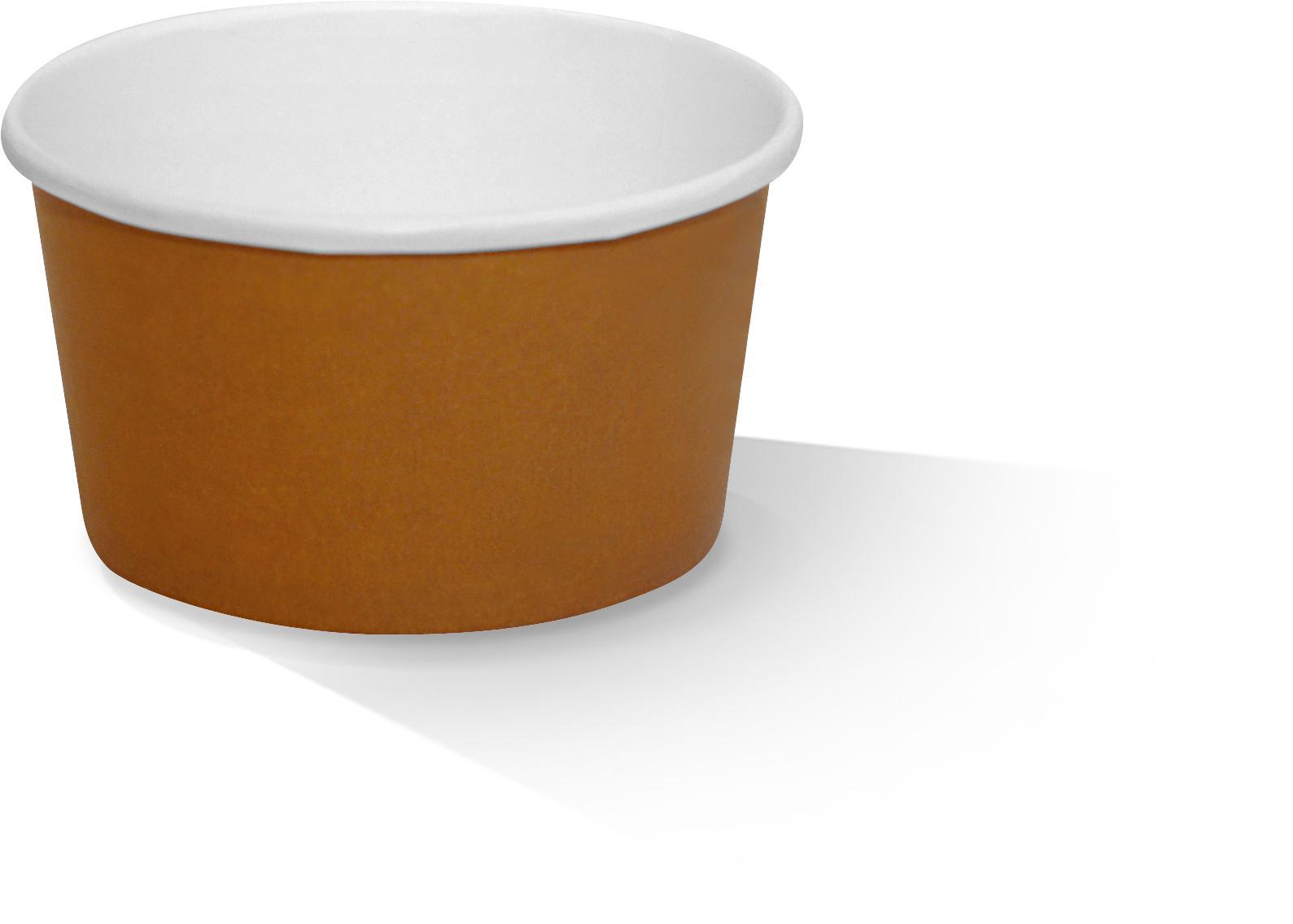 8oz PLA Hot/Cold Paper Soup Bowl Kraft