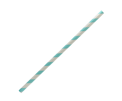 Paper Straw- Blue Stripe