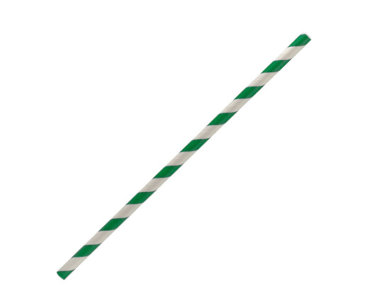 Straws Standard/Regular 210mm "5mm" now replaced by Paper Straw - Regular size 6mm - Green Stripe