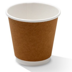 PAC 8oz Double Wall Kraft - Squat (One size fits all lid)