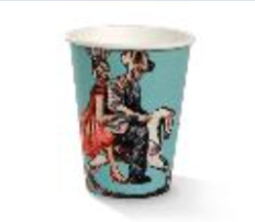 12oz PLA coated SW Cup/Art-Print (squat) 90mm