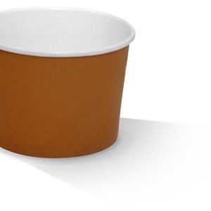 16oz PLA Hot/Cold Paper Soup Bowl Kraft