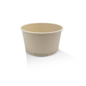 PLA Coated Bamboo Paper Salad Bowl 25oz