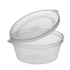 70ml PP Sauce Container w/ Hinged Lid "Magic Plastics"