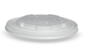 CPLA Flat Lid to suit 8oz PLA Paper Soup Bowl (No Hole)