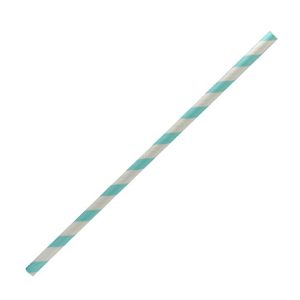 Straws Standard/Regular 210mm "5mm" now replaced by Paper Straw- regular size 6mm - Blue Stripe