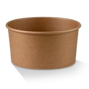 PLA Coated Kraft Salad Bowl - 42oz (185x160x68 mm)